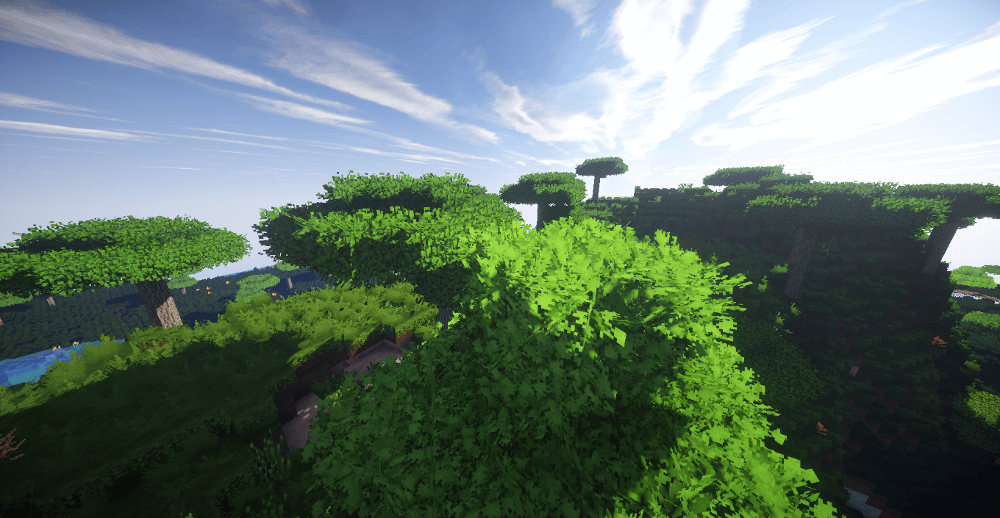 マイクラ 葉が舞い より繁り そして丸い マイクラの葉っぱをリアルにする Better Foliage Mod ゲマステ Gamers Station