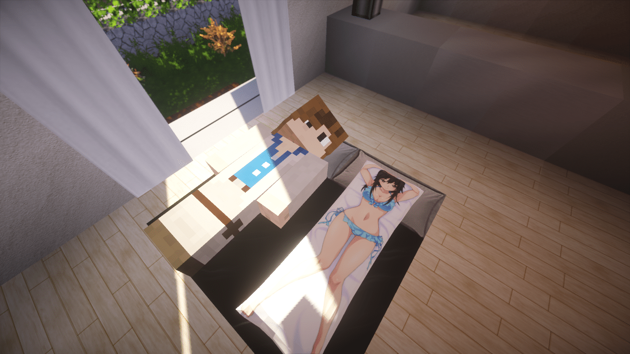 マイクラ マイクラに抱き枕を追加する Dakimakura Mod イラストの