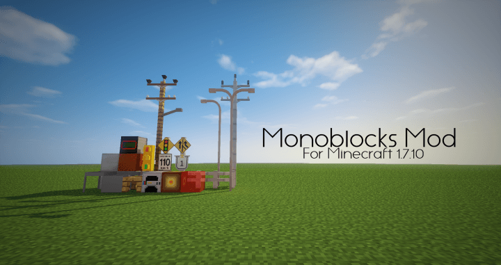 マイクラ 標識や信号 踏切など道路オブジェクトを大量に追加する Monoblocks Mod ゲマステ 新作ゲームレビュー マイクラ ゲームmod情報まとめ