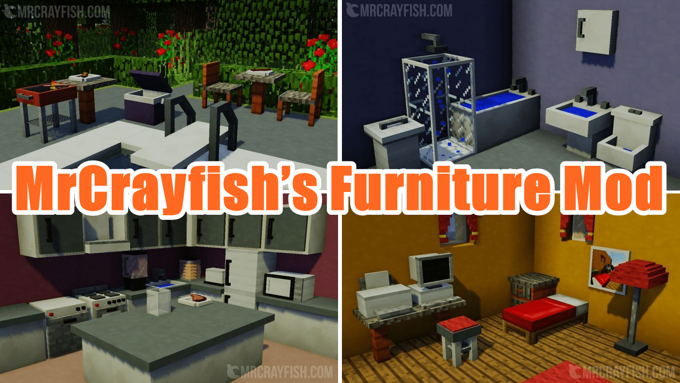 マイクラ 動く 回る ギミック多彩なオブジェクトを大量に追加する Mrcrayfish S Furniture Mod ゲマステ 新作ゲームレビュー マイクラ ゲームmod情報まとめ