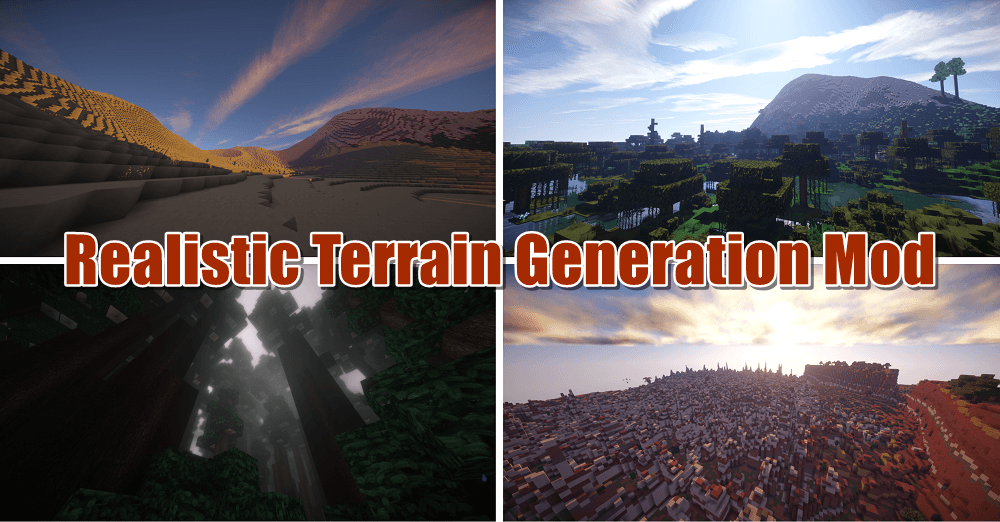 マイクラ 冒険したくなるようなダイナミックな地形を生成する Realistic Terrain Generation Mod ゲマステ 新作ゲームレビュー マイクラ ゲームmod情報まとめ