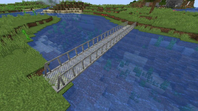 マイクラ 超お手軽に橋を架ける リアルで個性的な橋を複数追加する Macaw S Bridges ゲマステ 新作ゲームレビュー マイクラ ゲームmod情報まとめ