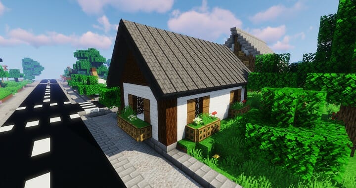 マイクラ デフォルトでは作れなかったリアルな斜めの屋根を作成できる Macaw S Roofs Mod ゲマステ Gamers Station