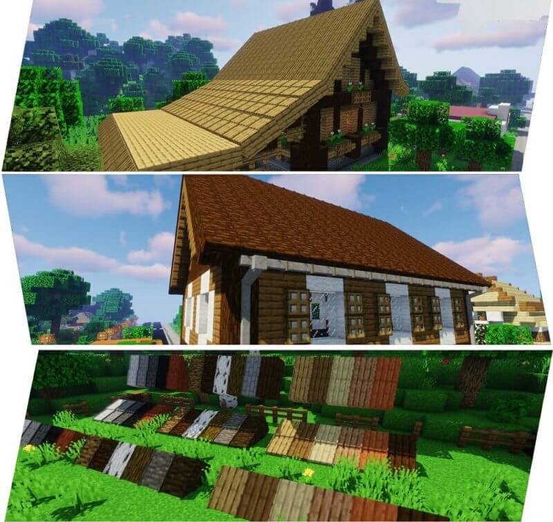 マイクラ デフォルトでは作れなかったリアルな斜めの屋根を作成できる Macaw S Roofs Mod ゲマステ Gamers Station