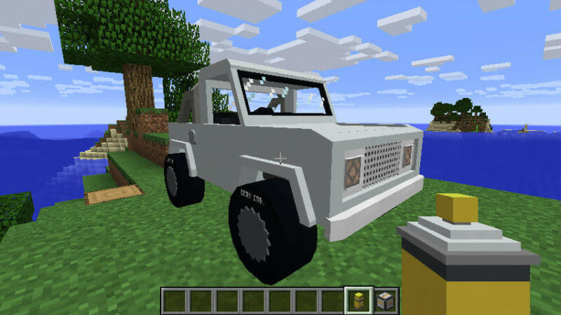 マイクラ 色や性能など 自由に改造できる乗り物を複数追加する Mrcrayfish S Vehicle Mod ゲマステ 新作ゲームレビュー マイクラ ゲームmod情報まとめ