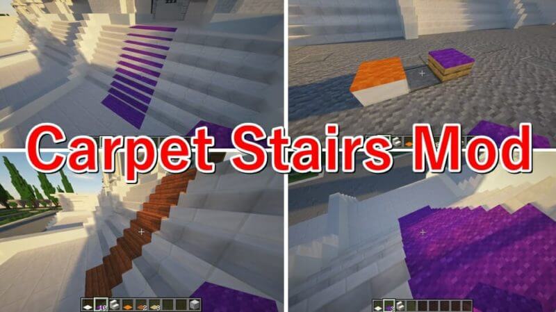 マイクラ 階段やハーフブロックにカーペットを敷くことが出来る Carpet Stairs Mod ゲマステ Gamers Station
