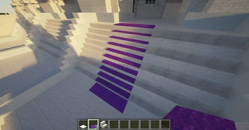 マイクラ 階段やハーフブロックにカーペットを敷くことが出来る Carpet Stairs Mod ゲマステ 新作ゲームレビュー マイクラ ゲームmod情報まとめ