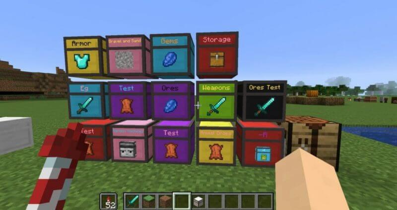 マイクラ 効率的に整理 整頓 チェストを自由にカスタムできる Quartz Chests Mod ゲマステ Gamers Station