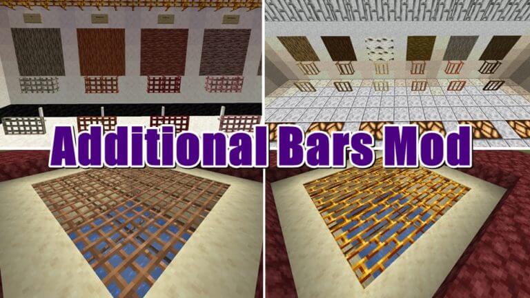 【マイクラ】水平設置も可能！バリエーション豊かな鉄格子を追加する『Additional Bars Mod』 | ゲマステ！