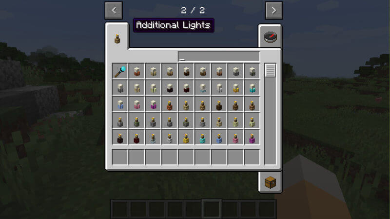 マイクラ 建築に明るいアクセントを 複数の照明オブジェクトを追加する Additional Lights Mod ゲマステ Gamers Station