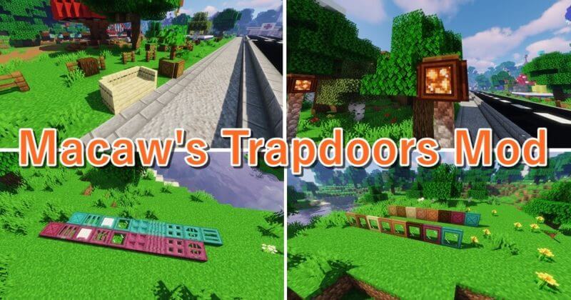 マイクラ トラップドアに多くのバリエーションを追加する Macaw S Trapdoors Mod ゲマステ Gamers Station