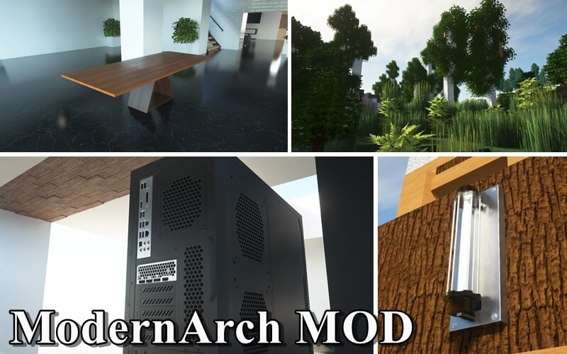 マイクラ レイトレ対応 超リアルなモダン家具を複数追加する Modernarch Mod ゲマステ 新作ゲームレビュー マイクラ ゲーム Mod情報まとめ
