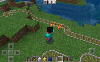 マイクラpe 道路や線路を簡単に建造 Road Builder Rail Builder Add On ゲマステ 新作ゲームレビュー マイクラ ゲームmod情報まとめ