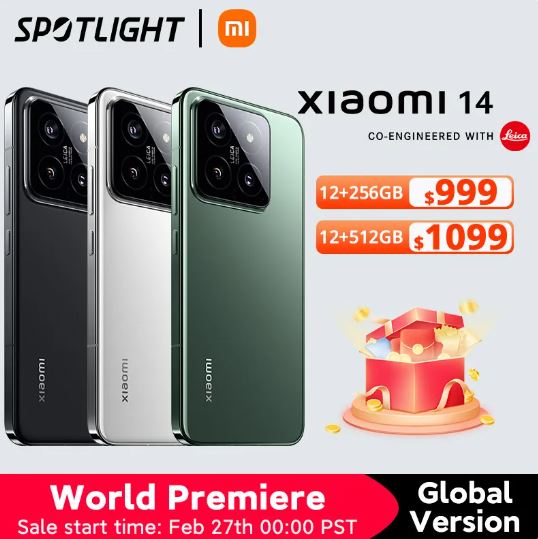 Xiaomi 14(グロ版)発売！60ドル割引クーポン配布、Redmi Pad SEと