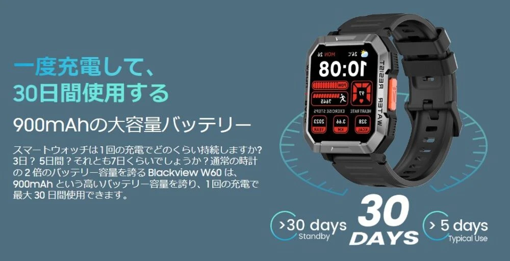 Blackview W60の説明画像