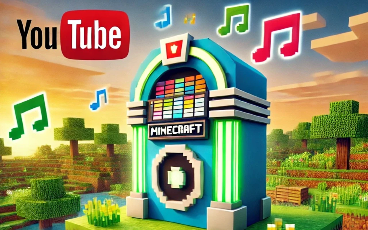 YouTubeのマインクラフト音楽を保存するイメージ画像