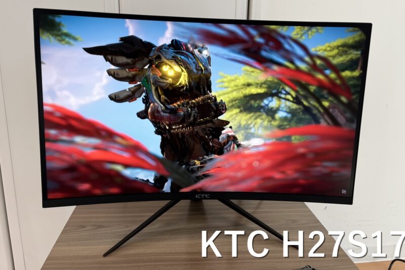 KTC H27S17 湾曲ゲーミングモニターレビューのメイン画像