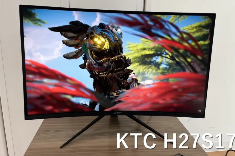KTC H27S17 湾曲ゲーミングモニターレビューのメイン画像